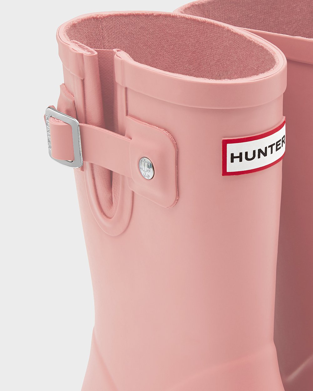 Kids Hunter Original First Flat Sole - Rain Boots Pink - 5940-FOJNC